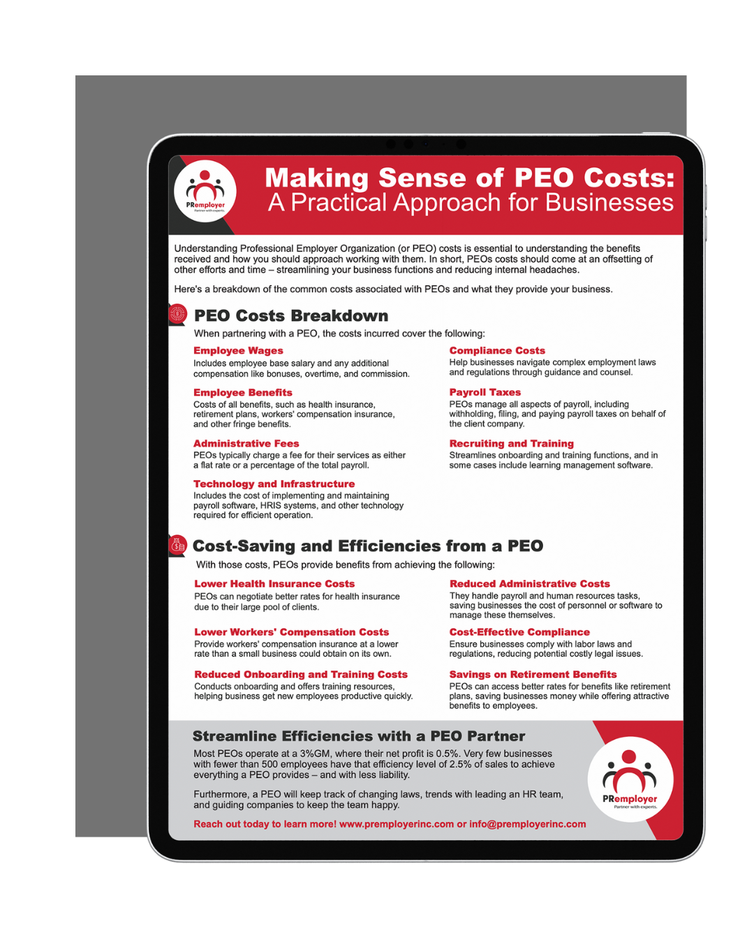 PRemployer website graphics
